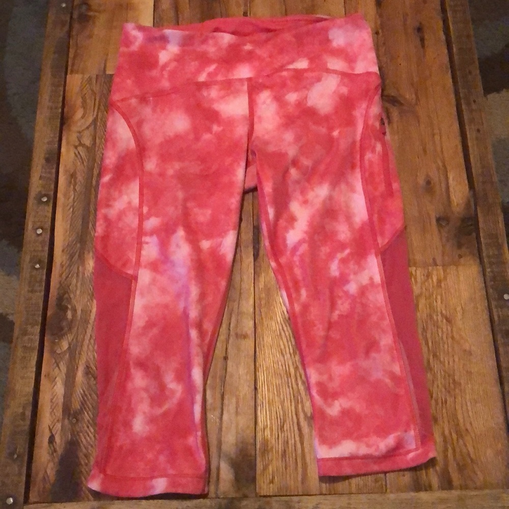 Women’s Lululemon Sun Runner Crop Pink Tie Dye